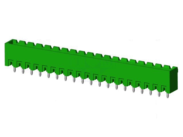 Connector: ontkoppelbare terminal strip; contact; mannelijk Connector: ontkoppelbare terminal strip; contact; mannelijk
